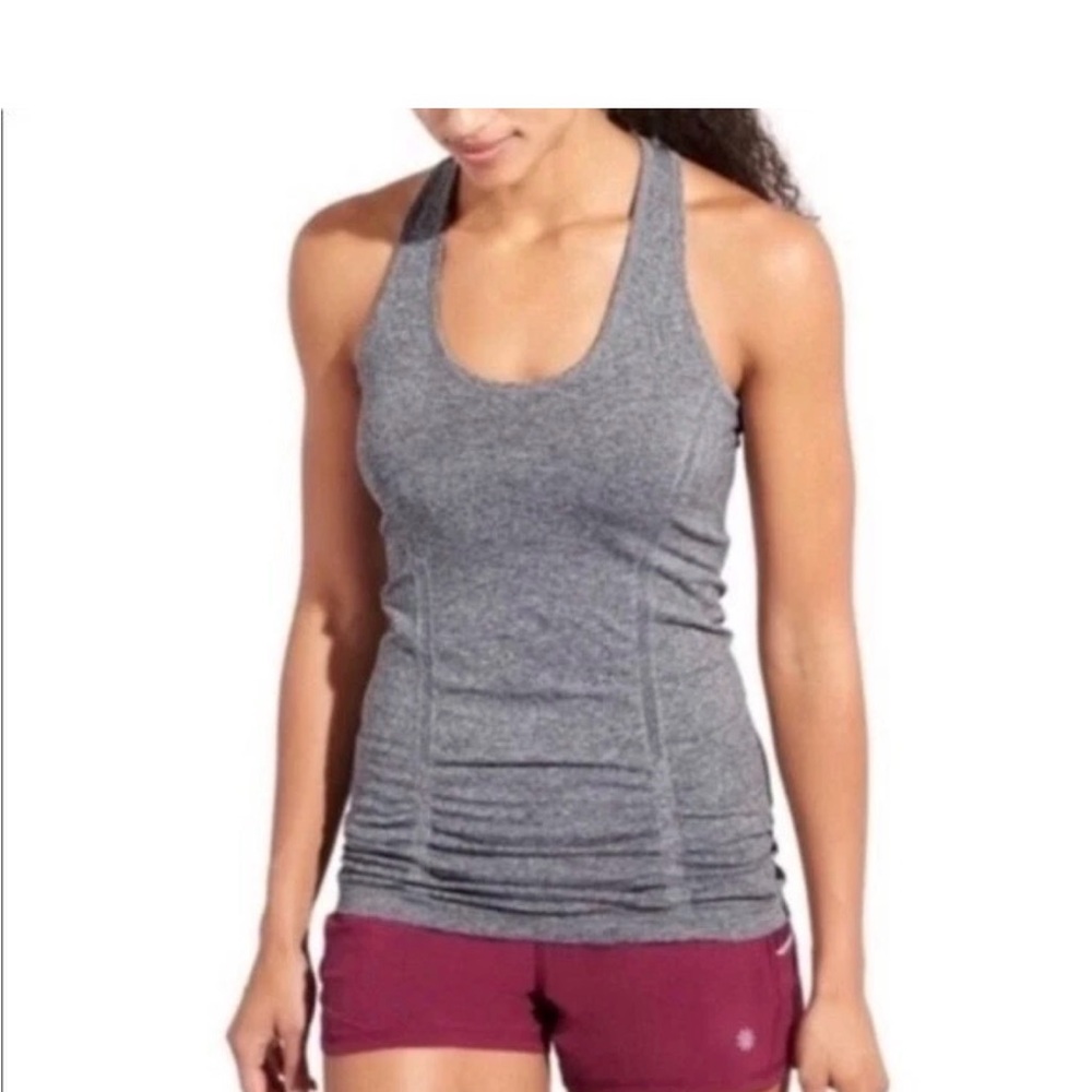 Athleta Gray Racerback Tank Top